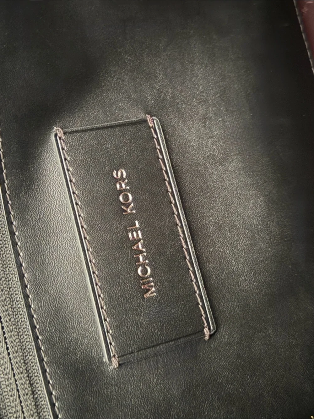 Michael Kors Black Pebbled Leather Tote